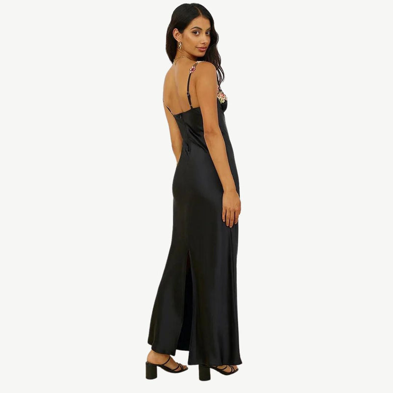 Anmutiges Kleid mit Blumenmuster für Damen | Maxi