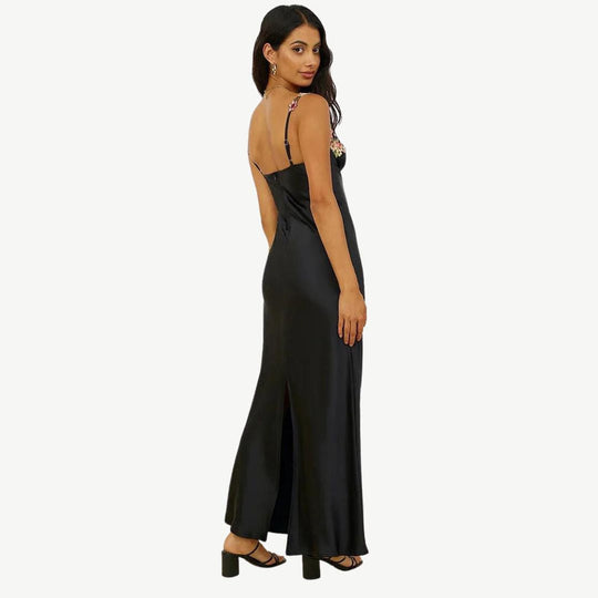 Anmutiges Kleid mit Blumenmuster für Damen | Maxi