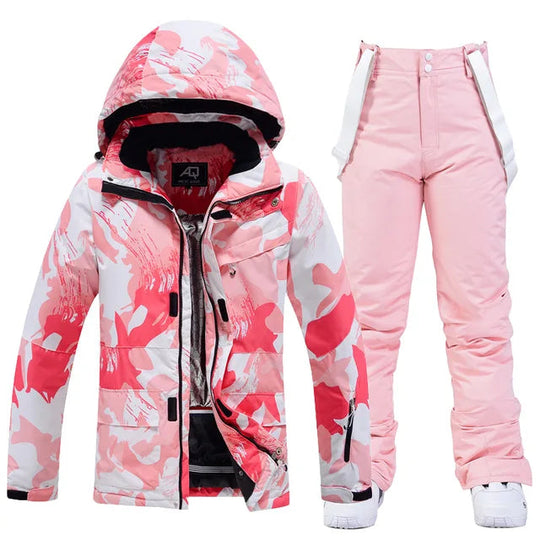 Damen Skianzug | Zweiteiliges Winterset mit Jacke und Hose für Wintersport
