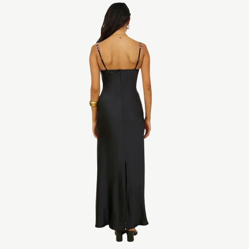 Anmutiges Kleid mit Blumenmuster für Damen | Maxi
