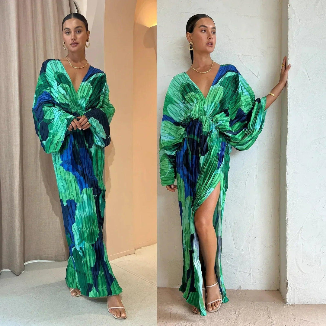 Kaftan-inspiriert Damenkleid | Maxi