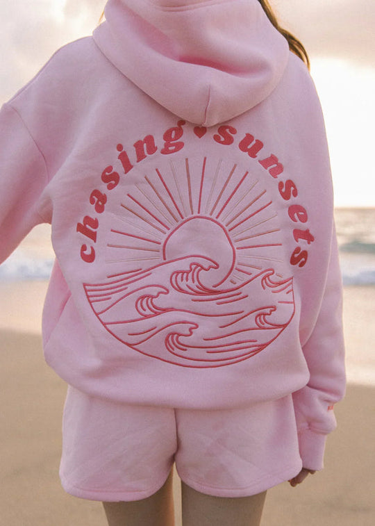 Kapuzenpulli mit Sonnenuntergang für Damen | Sommer