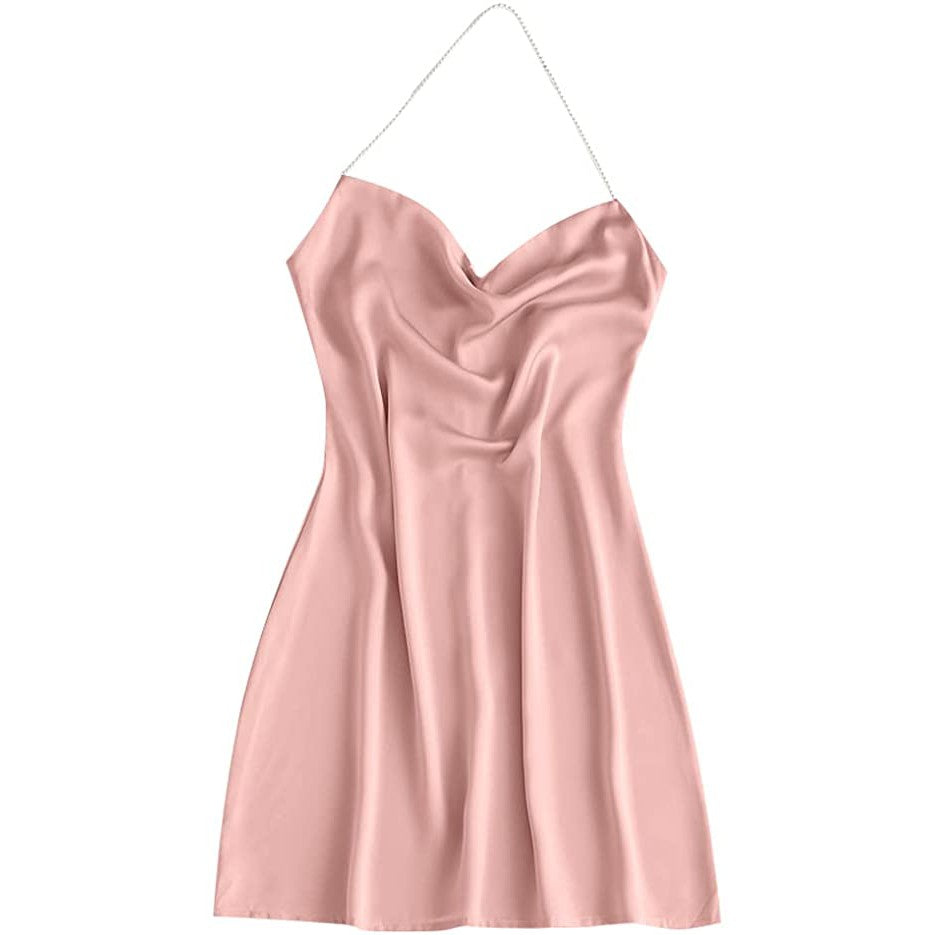 Damen Spaghetti-Träger Partykleid | Mini