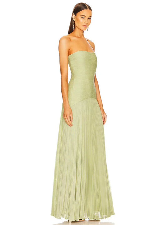 Ärmelloses Kleid mit fallender Taille für Damen | Maxi