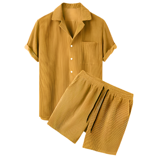 Samt-Shortset für Männer | Sommer