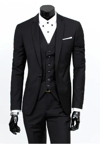 Formaler Anzug, Weste und Hose Set für Herren | Dreiteilig