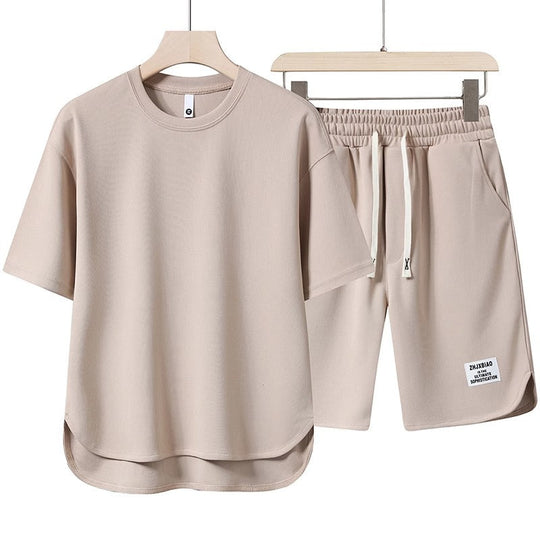 Lässiges Herren T-Shirt und Kurze Hosen Set | Sommer