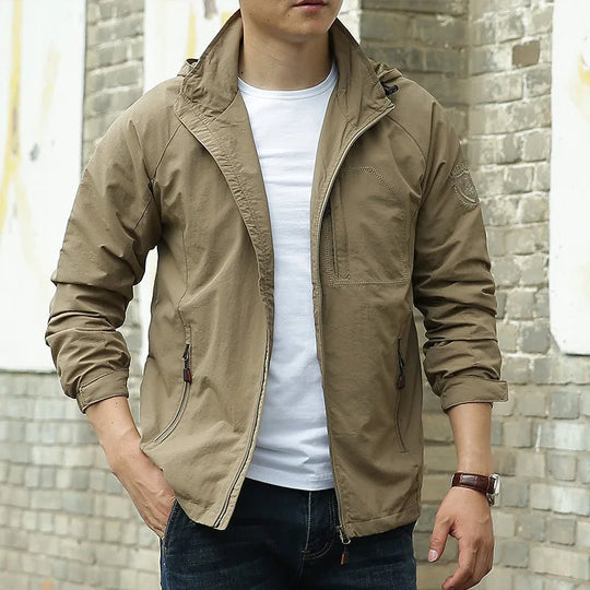 Herren Lässig Frühling Jacke | Reißverschluss