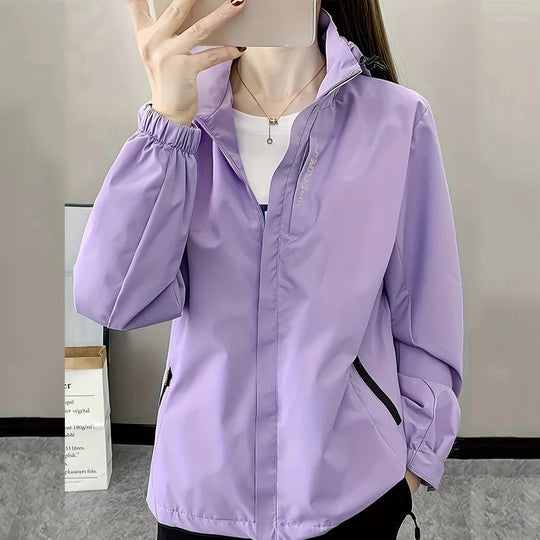 Damen Herbst Sportjacke | Draußen Lauf- und Wanderjacke