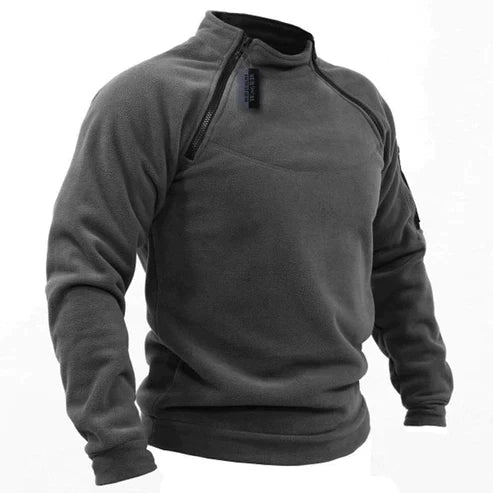 Herren Fleece Pullover im Militärstil