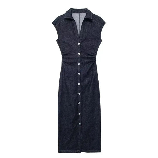 Denim-Kleid für Damen | Midi