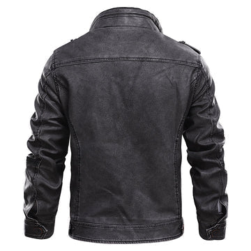 Herren Lässig Jacke | Stilvolle Zip-Up Motorrad Oberbekleidung