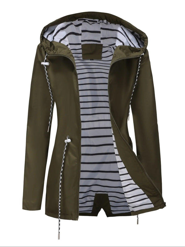 Lange Kapuzenjacke für Damen | leicht und ganzjährig