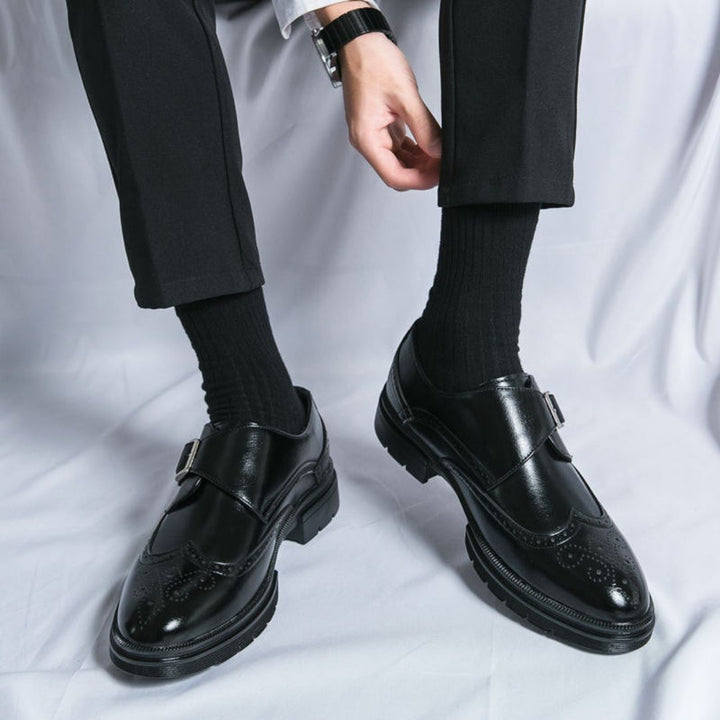 Monk Strap Wingtip Brogue Oxford Business Shoes for Men | Formal