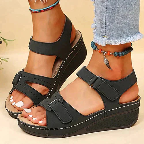 Hochhackige Sandalen für Damen | Verstellbare Riemen
