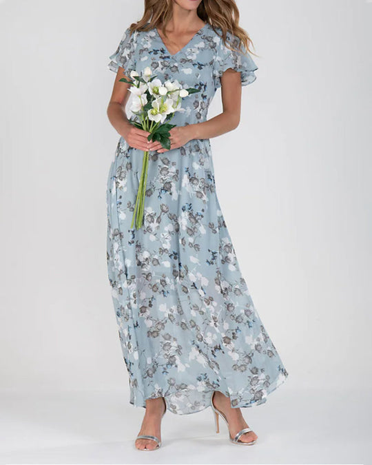 Damen-Blumenkleid | Midi
