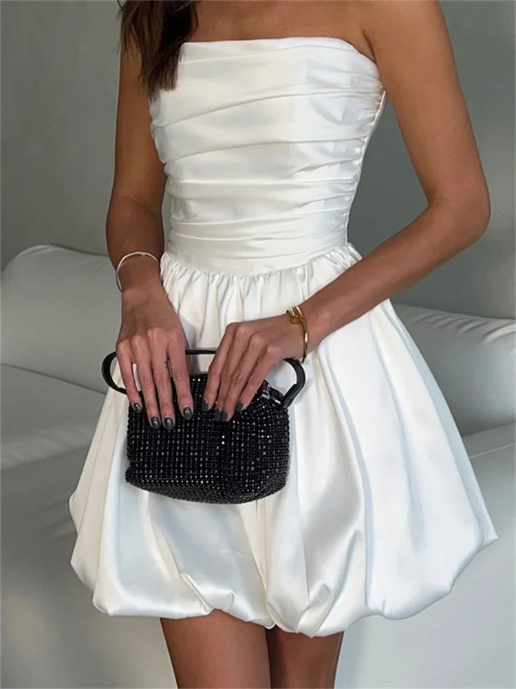 Gebändert Kleid für Damen | Mini