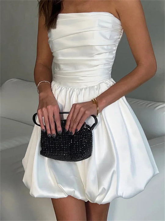 Gebändert Kleid für Damen | Mini