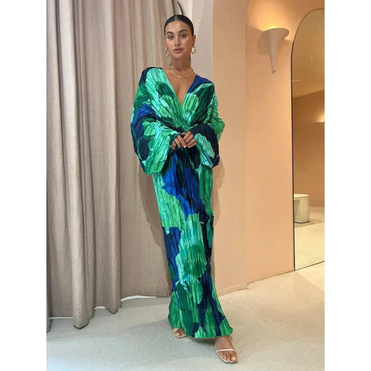 Kaftan-inspiriert Damenkleid | Maxi