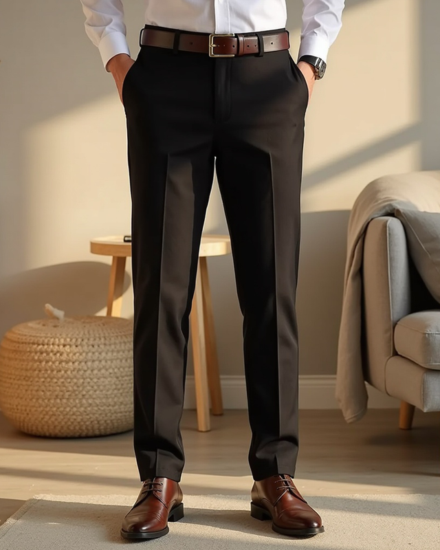 Hochelastische Lässig elegant Hose für Herren | Knöchellanger Schnitt
