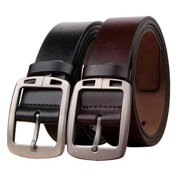Men's Vintage Leather Belt | Pin Buckle