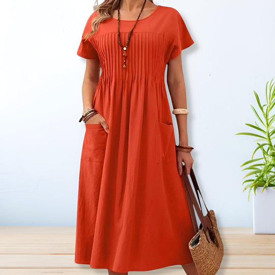 Entspanntes Kleid für Frauen | Sommer