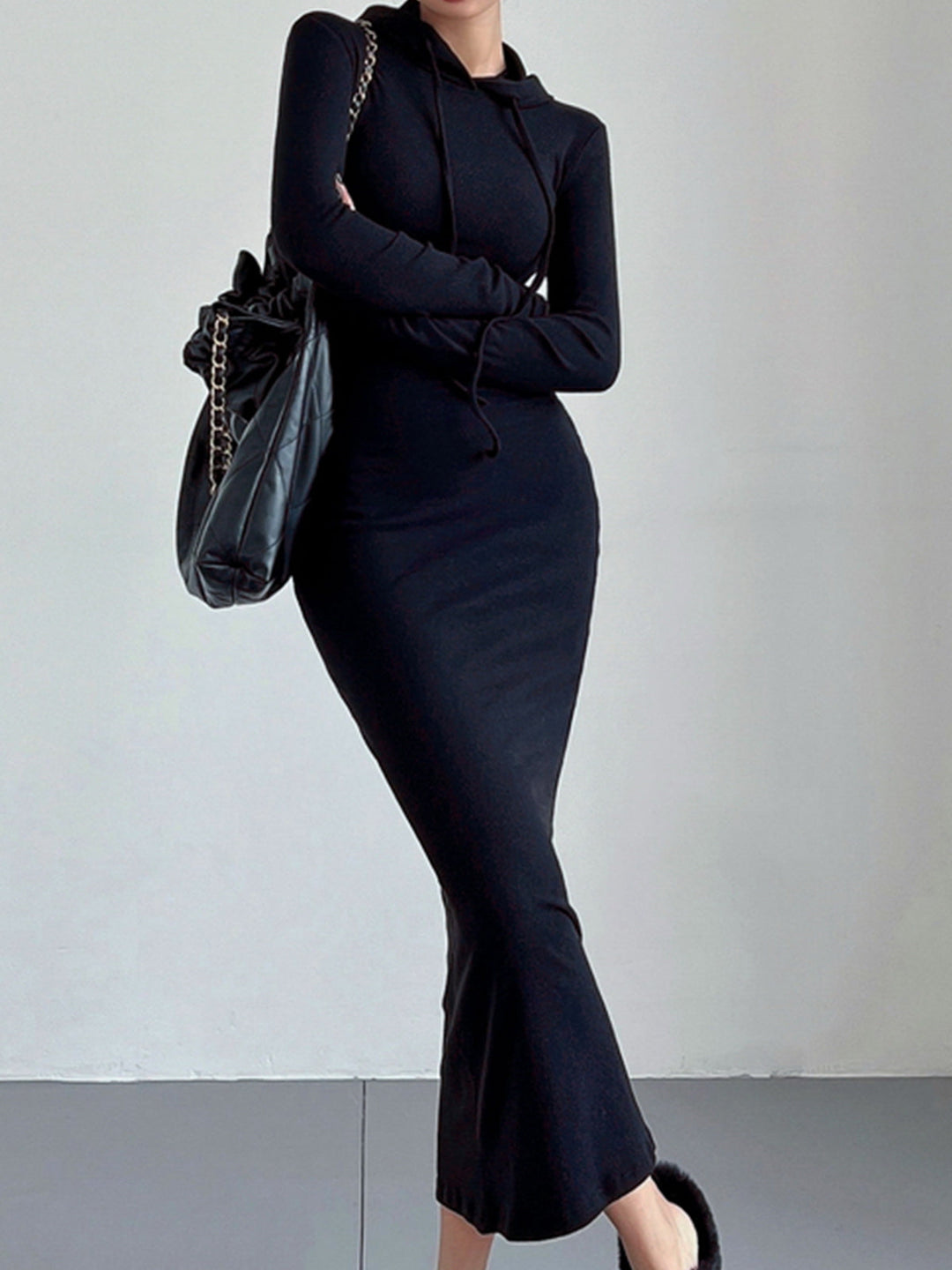 Damen-Kapuzenkleid | MIdi