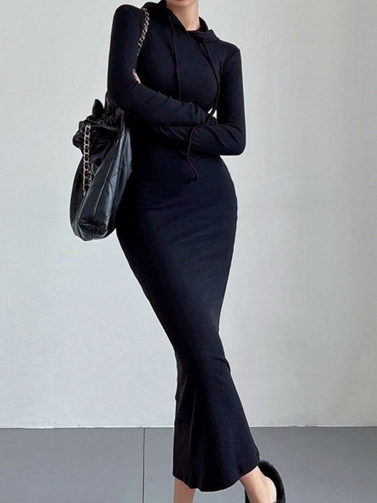 Damen-Kapuzenkleid | MIdi