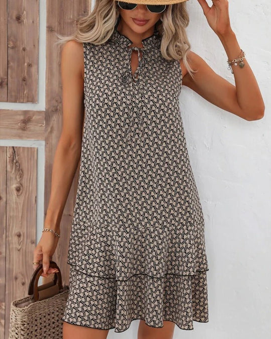 Bedrucktes Sommerkleid für Damen | Midi