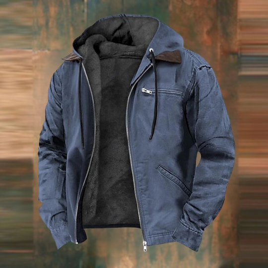 Weit Geschnittener Cord Jacke für Herren | Oberbekleidung mit Knopfleiste