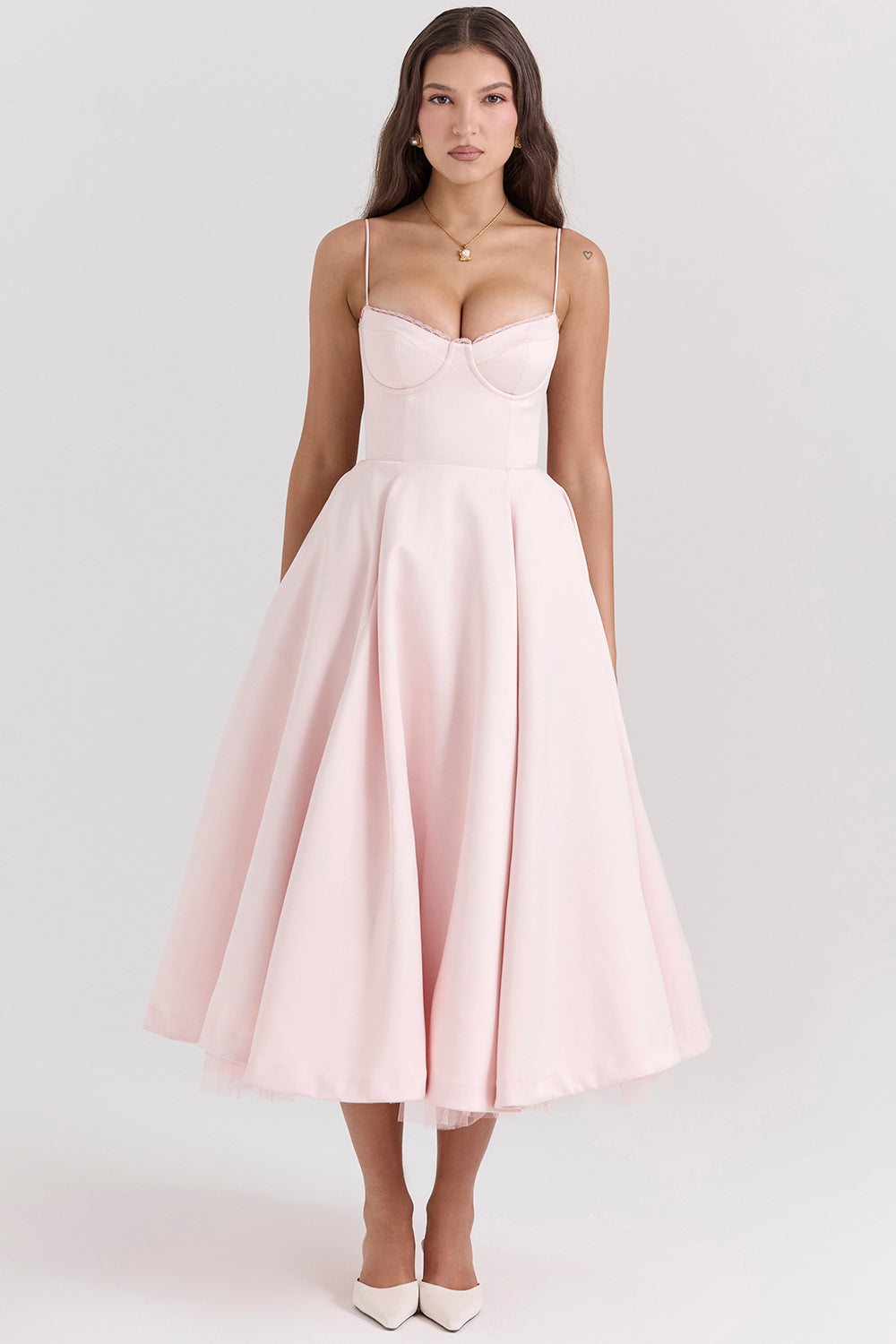 Fließend Kleid für Damen | Midi
