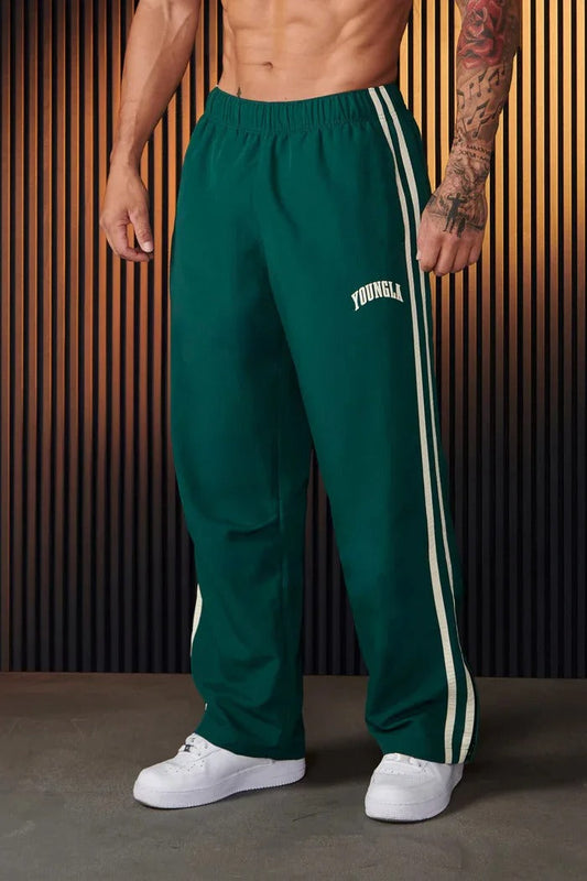 Zweistreifen-Jogginghose für Herren | Lässige Gerade Hose