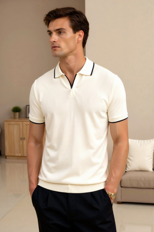 Schlanke Passform Polo für Herren | Sommer