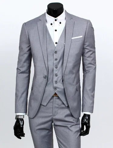 Formaler Anzug, Weste und Hose Set für Herren | Dreiteilig