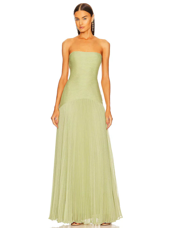 Ärmelloses Kleid mit fallender Taille für Damen | Maxi