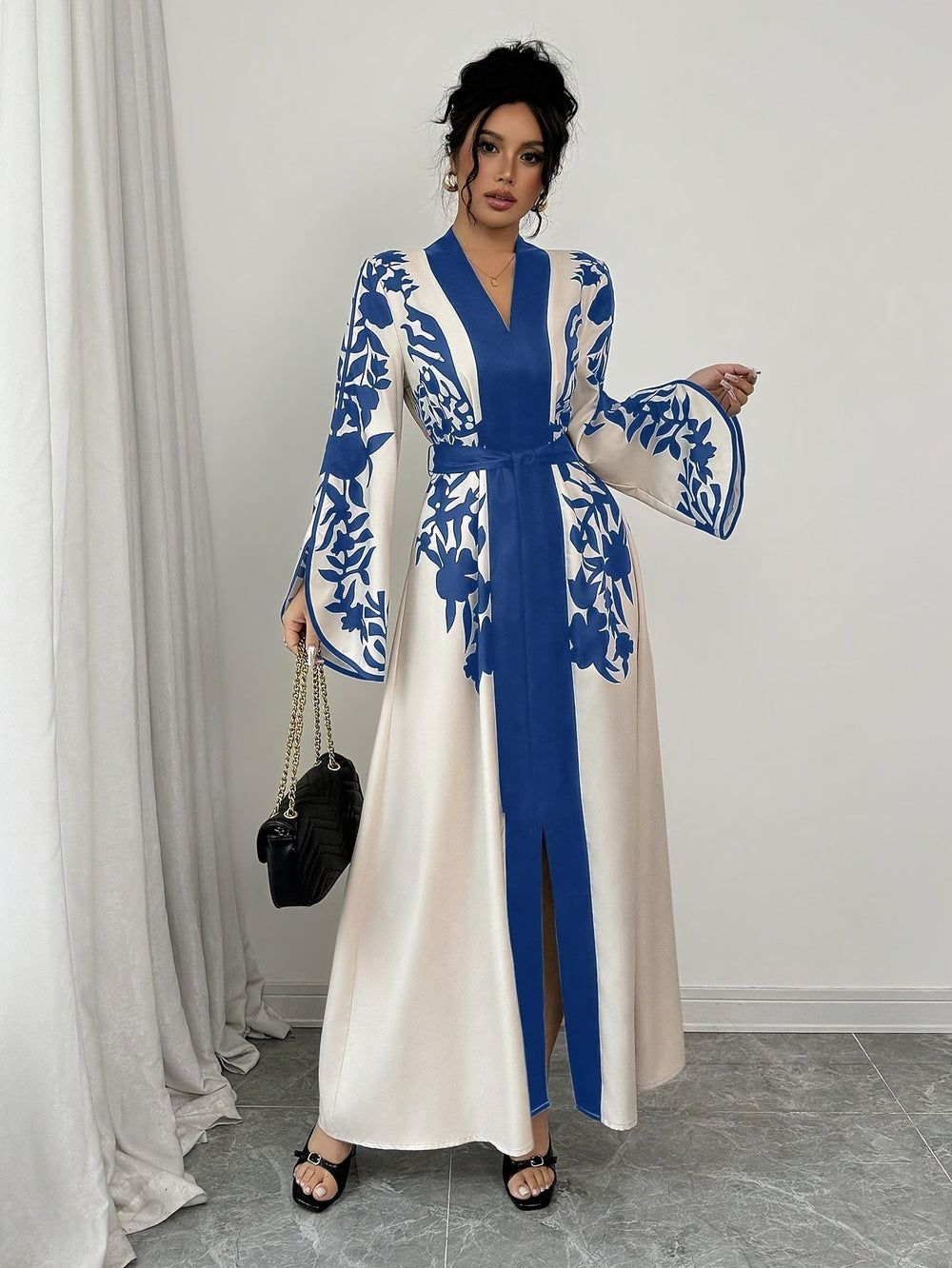Florales Kleid für Damen | Maxi