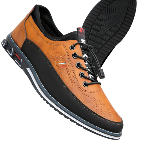 Herren Lässig Leder Turnschuhe | Gehen