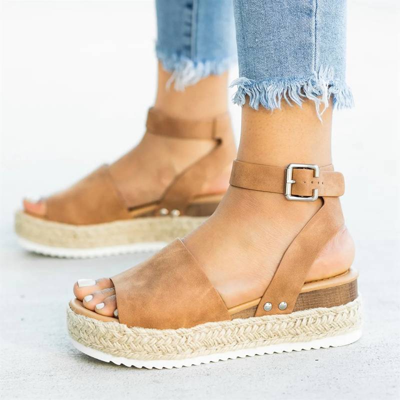 Sandalen für Damen | Plattform Keilabsatz