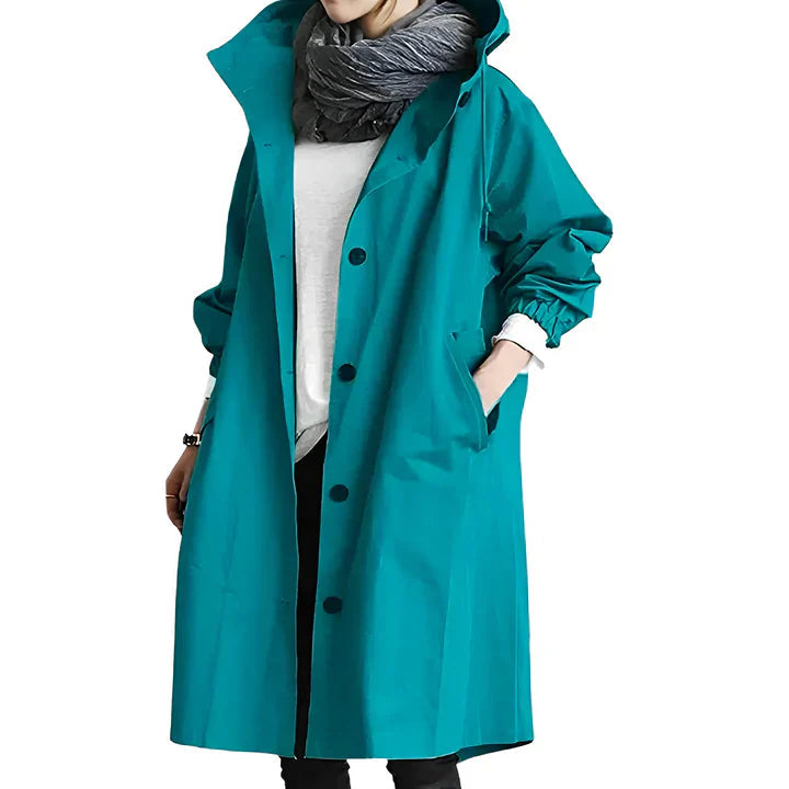 Damen Regenjacke mit Kapuze | Leichter Windbreaker für den Außeneinsatz