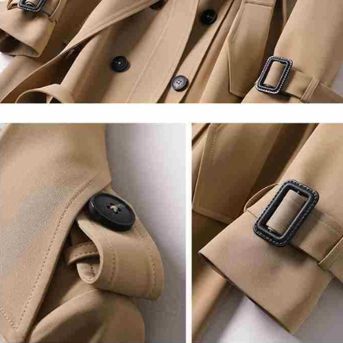 Damen Trenchcoat | Klassischer Doppelknopf