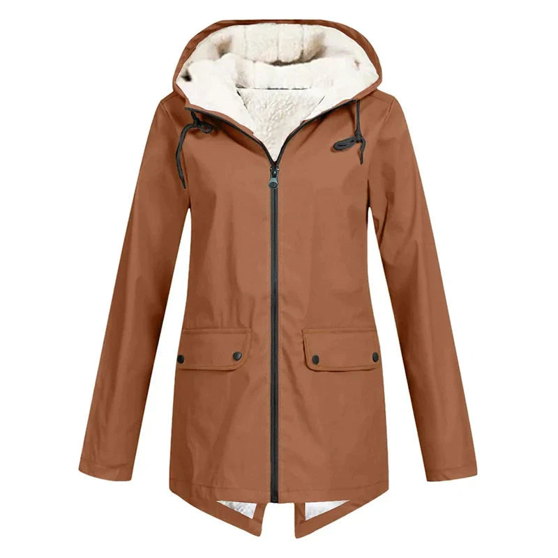 Damen Kapuzenparka mit Warmem Futter | Langer Mantel für Alltag
