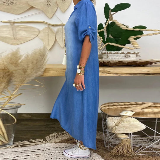 Denim-Kleid für Damen | Maxi