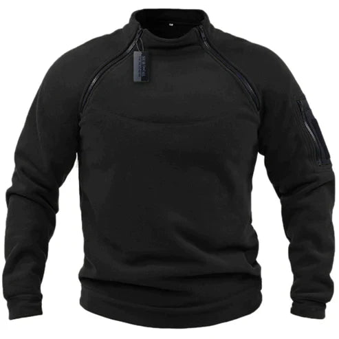 Herren Fleece Pullover im Militärstil