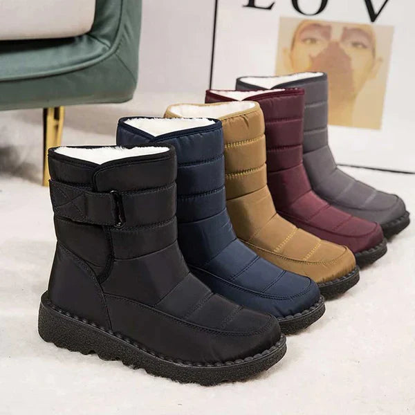 Herren Winterstiefel mit Rutschfester Sohle und Schnalle