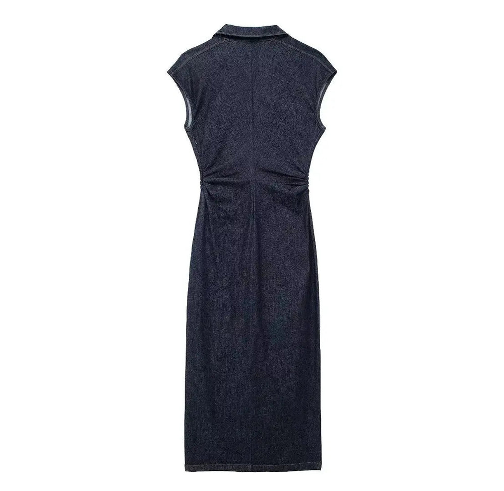 Denim-Kleid für Damen | Midi