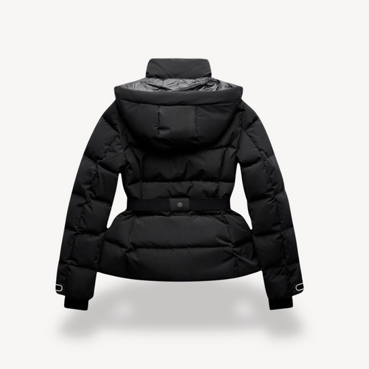 Pufferjacke für Damen | Wintermantel mit Gürtel