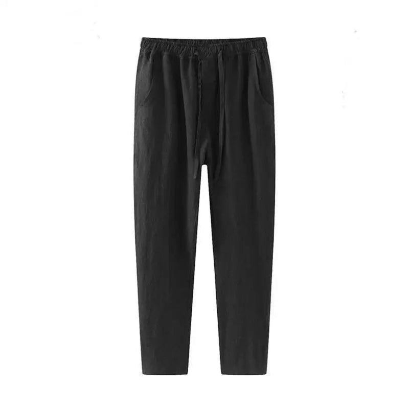 Herren Leinen Kordelhose | Sommer