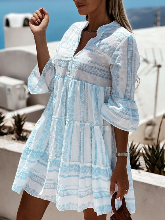Damen Boho Kleid | Midi