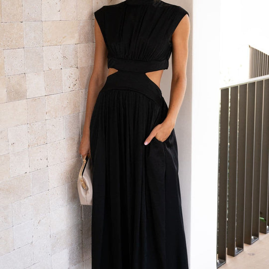 Damenkleid mit Taschen | Midi