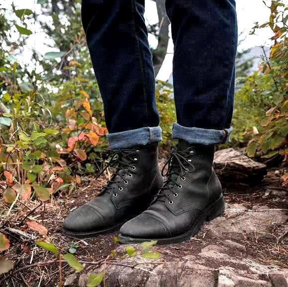 Herren Retro-Stiefel | Vintage Schnürschuhe